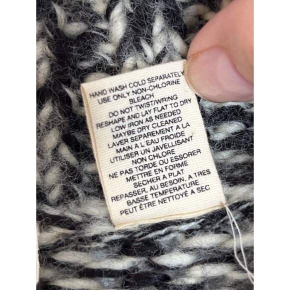 Anthropologie Moth Cable Knit Sleeveless Cowl Neck Sweater‎ Vest Marled Gray S - Picture 6 of 8